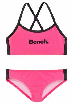 Bench Bustier-Bikini Bikini Set Damen pink-schwarz