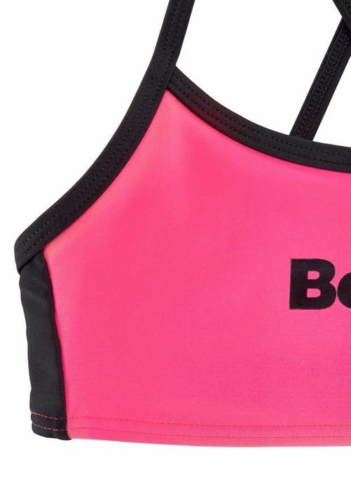 Rückansicht von Bench Bustier-Bikini Bikini Set Damen pink-schwarz