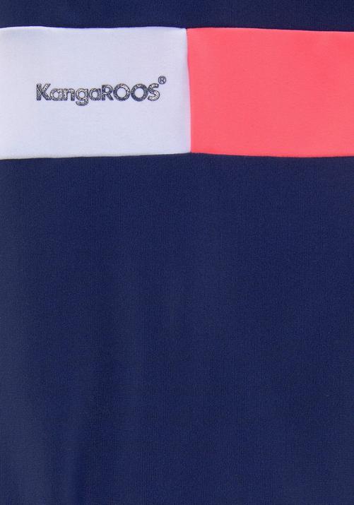 Rückansicht von KangaROOS Badeanzug Badeanzug Damen marine-pink-weiß