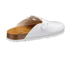 Rückansicht von LICO Clog Sandalen Herren weiss