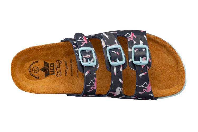 LICO LICO Pantolette Sandalen M&auml;dchen - marine/pink - 1 | SportScheck