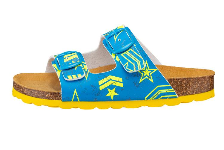 LICO LICO Pantolette Sandalen Jungen - blau/gelb - 0 | SportScheck