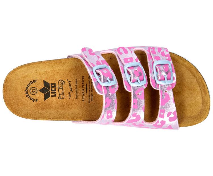 LICO LICO Pantolette Sandalen M&auml;dchen - rosa/t&uuml;rkis - 1 | SportScheck