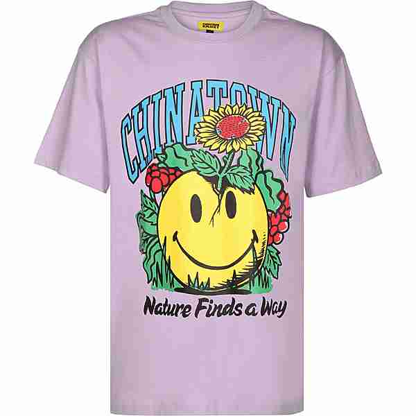 Market Smiley Planter T-Shirt Herren lila