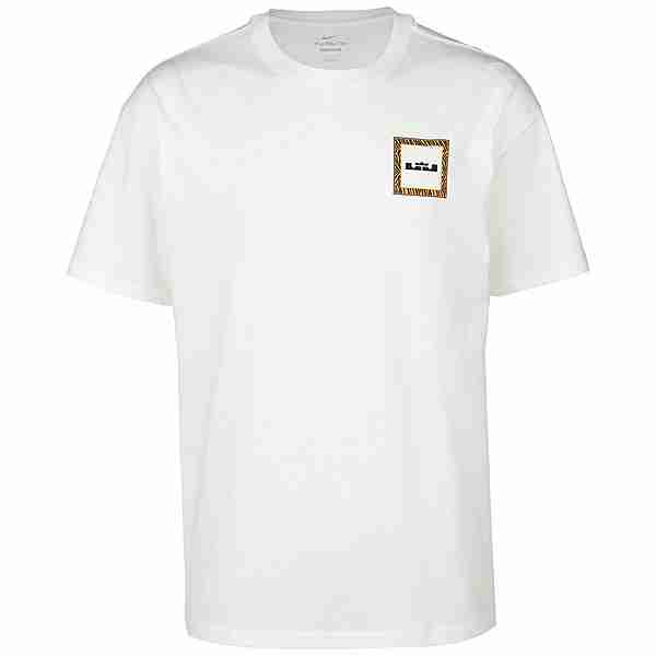 Nike LeBron James Tee Logo Basketball Shirt Herren weiß / gelb