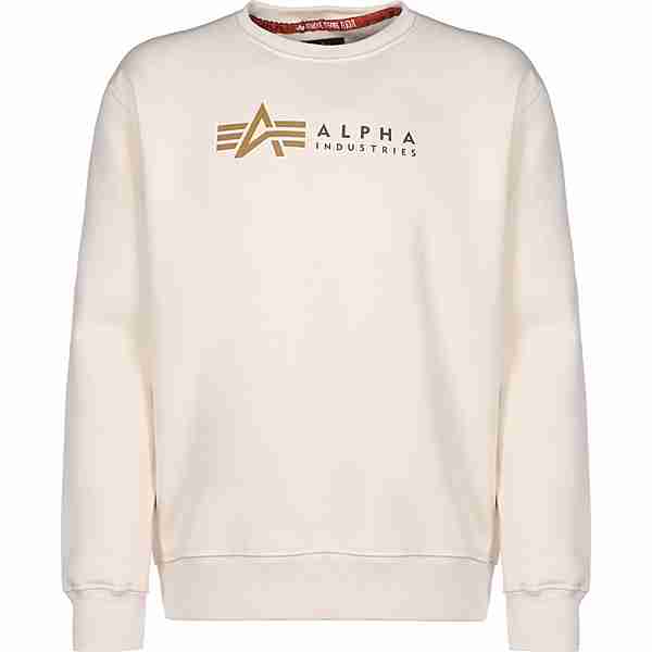 Alpha Industries Label Sweatshirt Herren beige