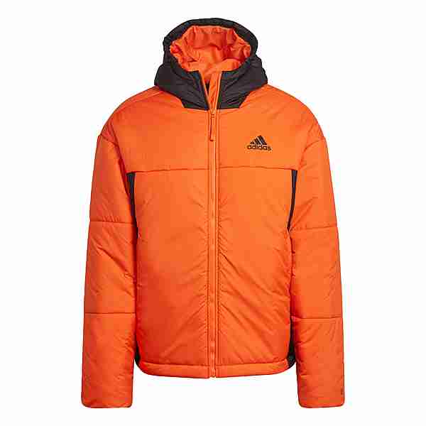 adidas BSC 3-Streifen Puffy Hooded Jacke Funktionsjacke Herren Semi Impact Orange / Black