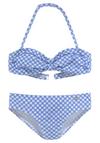 Buffalo Bandeau-Bikini Bikini Set Damen - hellblau-wei&szlig;