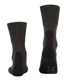 Rückansicht von Falke Merino Socken Laufsocken Damen smog (3150)