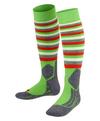 Falke SK2 Intermediate Stripes Ski Socken Kinder - vivid green (7231)