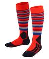 Falke SK2 Intermediate Stripes Ski Socken Kinder - samba orange (8182)