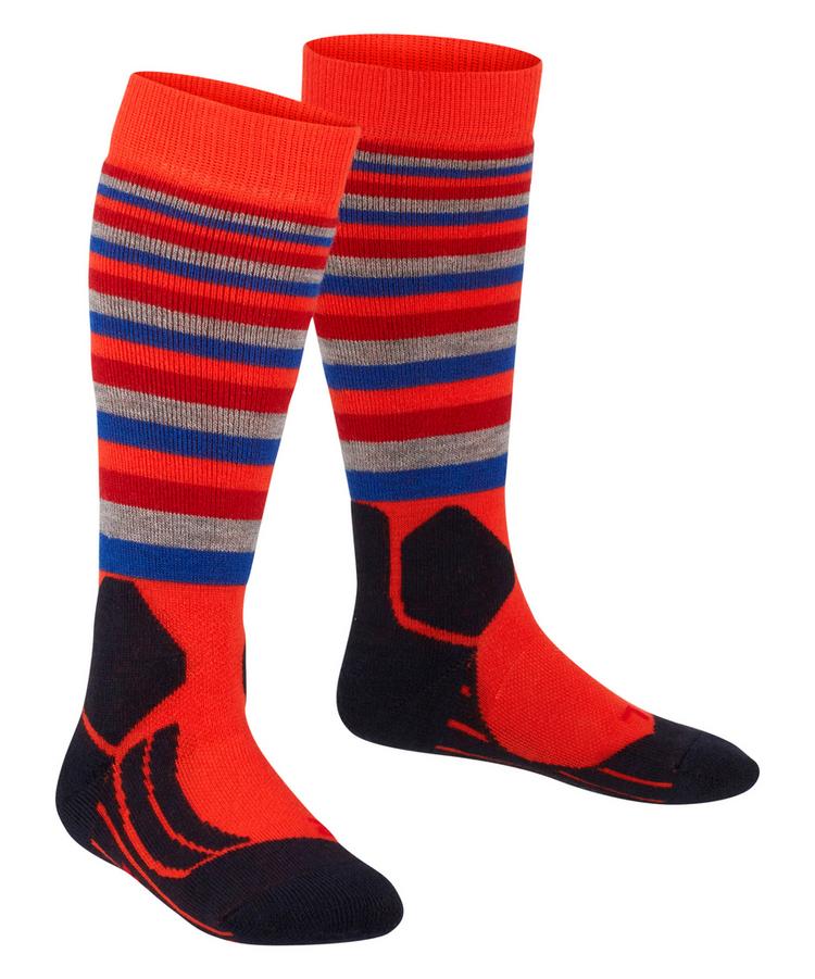 Falke Falke SK2 Intermediate Stripes Ski Socken Kinder - samba orange (8182) - 0 | SportScheck