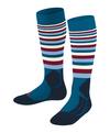 Falke SK2 Intermediate Stripes Ski Socken Kinder - petrol (6835)