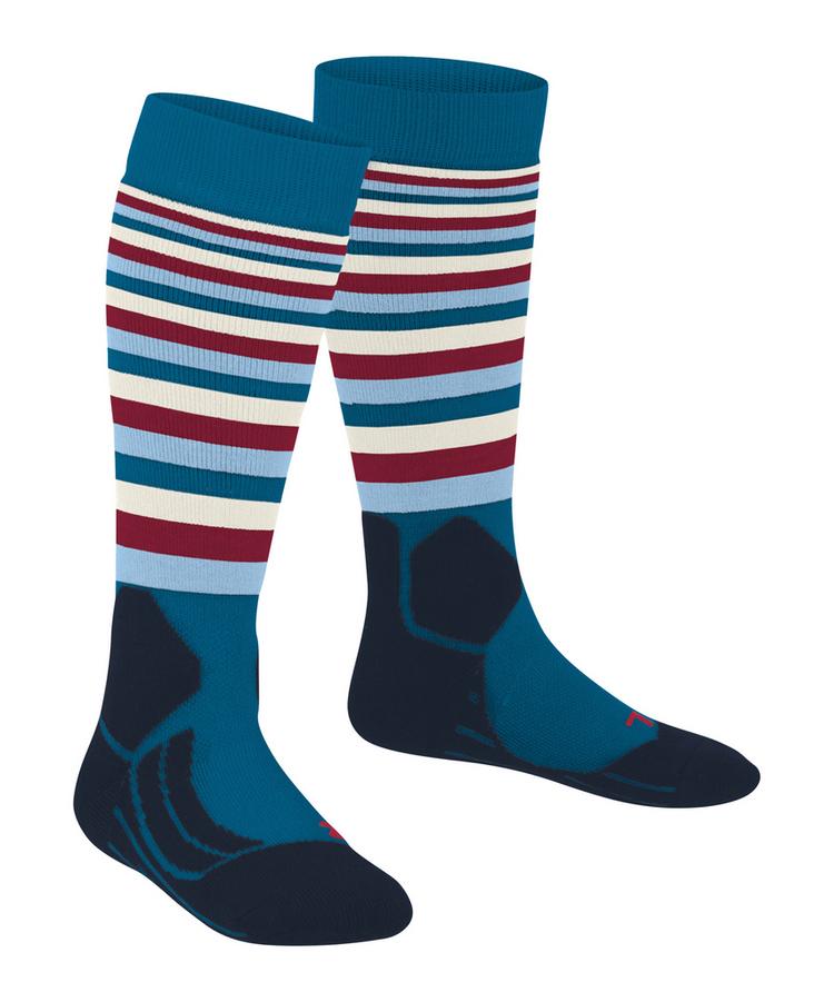 Falke Falke SK2 Intermediate Stripes Ski Socken Kinder - petrol (6835) - 0 | SportScheck