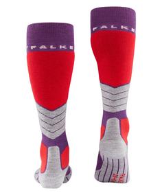 Rückansicht von Falke SK2 Intermediate Skisocken Damen grape royal (8283)