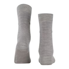 Rückansicht von Burlington Merino Socken Freizeitsocken Damen light grey (3770)