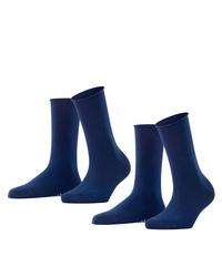 Falke Happy  2-Pack Socks Socken Damen - royal blue (6000)