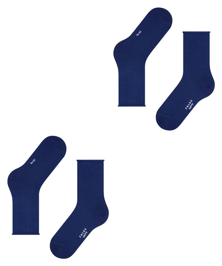 Falke Falke Happy  2-Pack Socks Socken Damen - royal blue (6000) - 2 | SportScheck