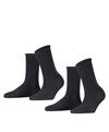 Falke Happy  2-Pack Socks Socken Damen - dark navy (6375)