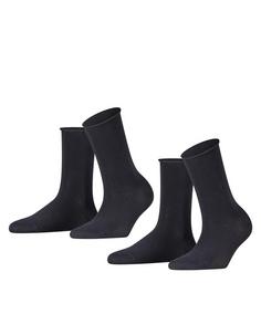 Falke Happy  2-Pack Socks Freizeitsocken Damen dark navy (6375)