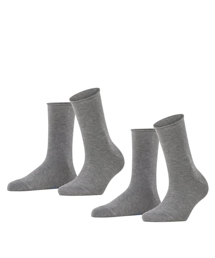 Falke Falke Happy  2-Pack Socks Socken Damen - light greymel. (3390) - 0 | SportScheck