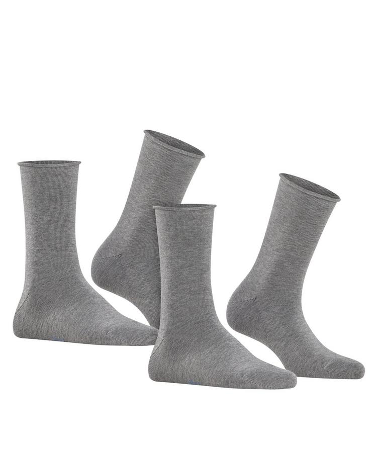 Falke Falke Happy  2-Pack Socks Socken Damen - light greymel. (3390) - 0 | SportScheck