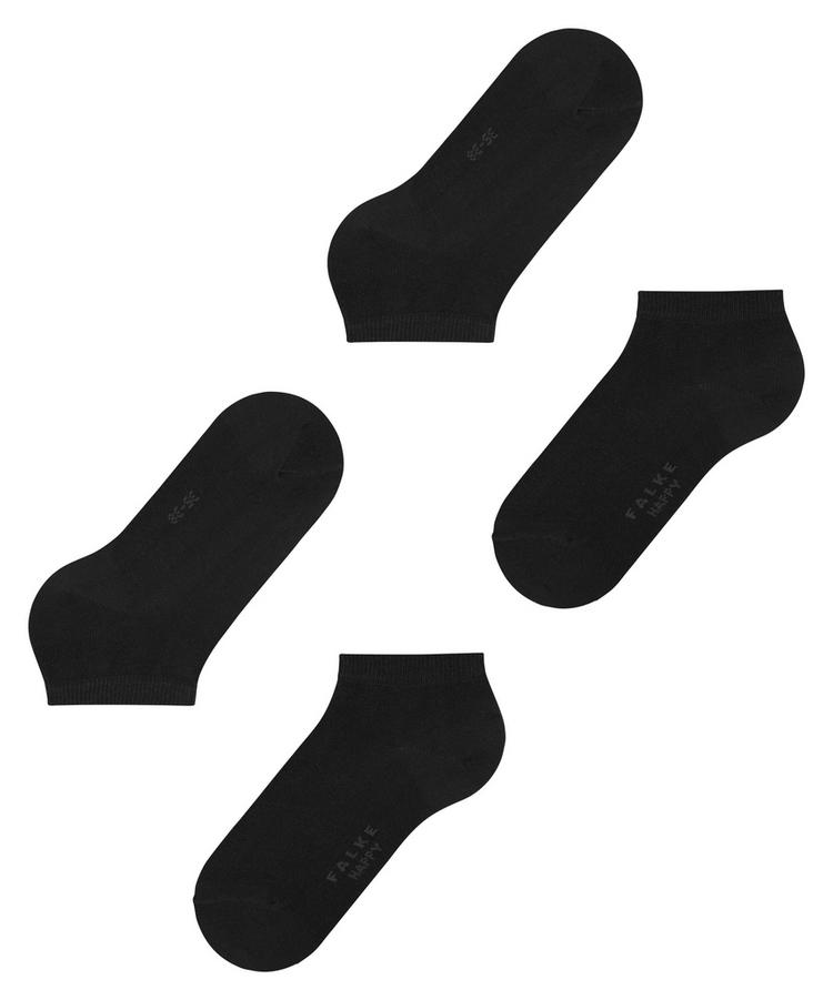 Falke Falke Happy  2-Pack Sneaker Socken Damen - black (3000) - 2 | SportScheck