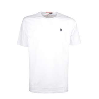 U.S. Polo Assn. T-Shirt Basic T-Shirt Herren weiss