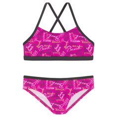 Bench Bustier-Bikini Bikini Set Damen pink-bedruckt