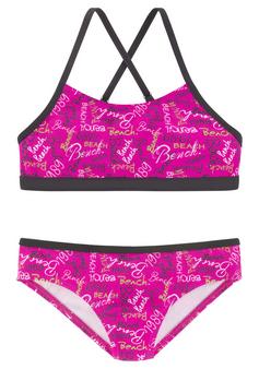 Bench Bustier-Bikini Bikini Set Damen pink-bedruckt