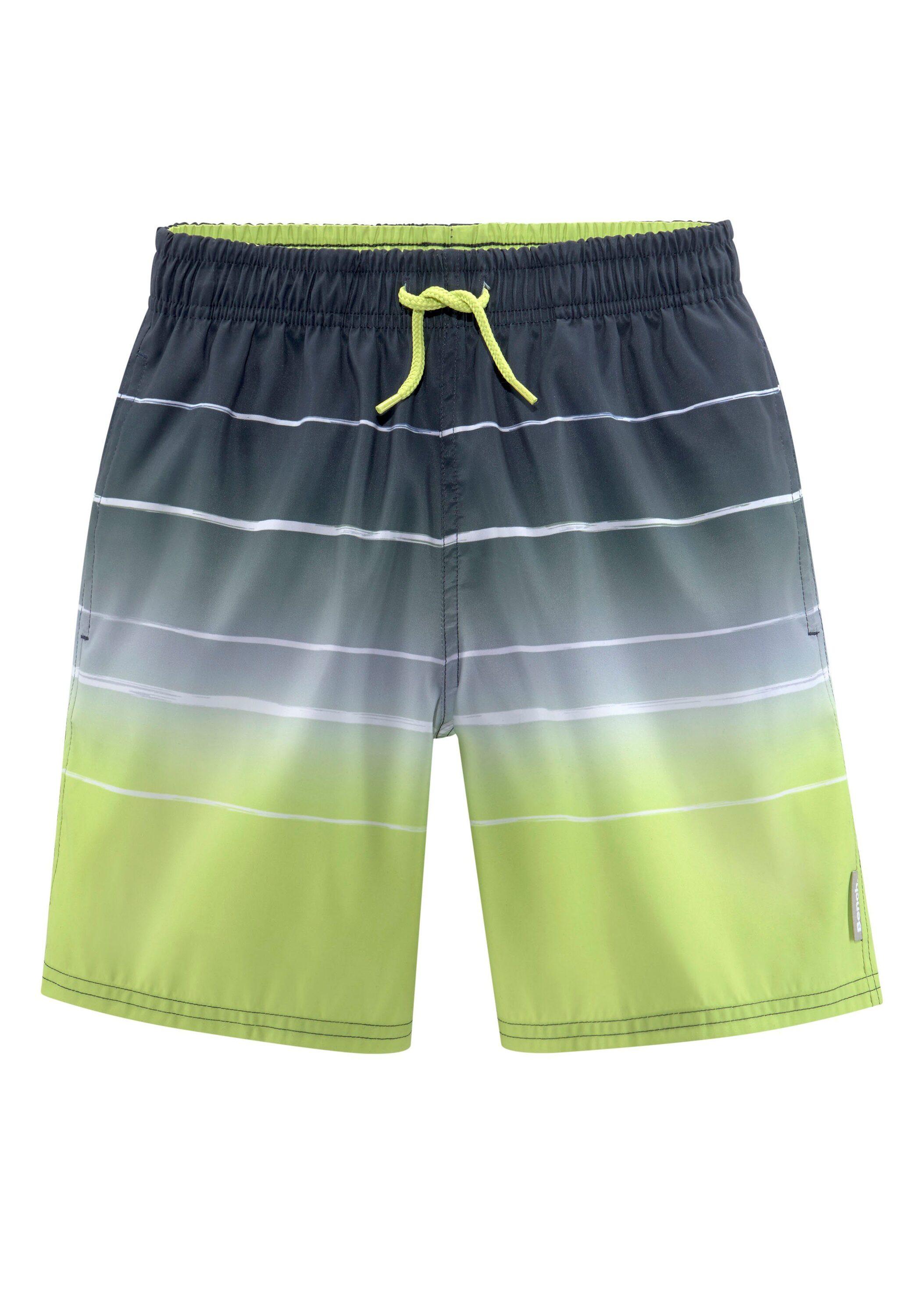 Schiesser Herren Badeshorts – Mit Bindekordel & Seitlichen Taschen, Aus Weicher, Schnell Trocknender Webware