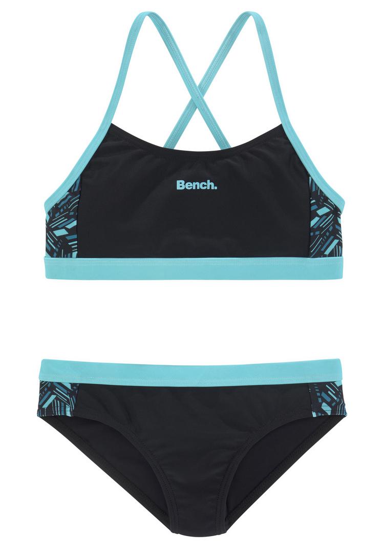 Bench Bench Bustier-Bikini Bikini Set Damen - schwarz-blau - 0 | SportScheck