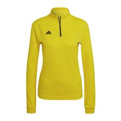 adidas Entrada 22 HalfZip Sweatshirt Damen Funktionssweatshirt Damen gelbschwarz