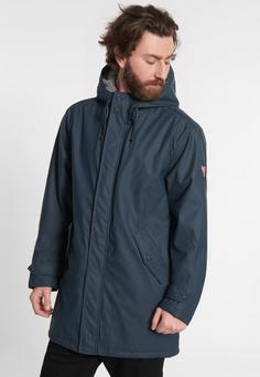 Rückansicht von Derbe Trek Cozy RC Regenjacke Herren navy