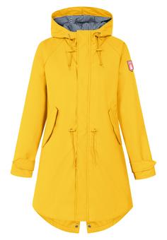 Derbe Traveby Friese Regenjacke Damen yellow