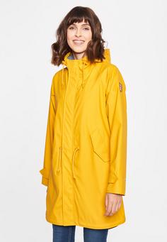 Rückansicht von Derbe Traveby_fisher Regenmantel Damen yellow