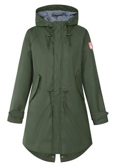 Derbe Traveby Friese Regenjacke Damen olive