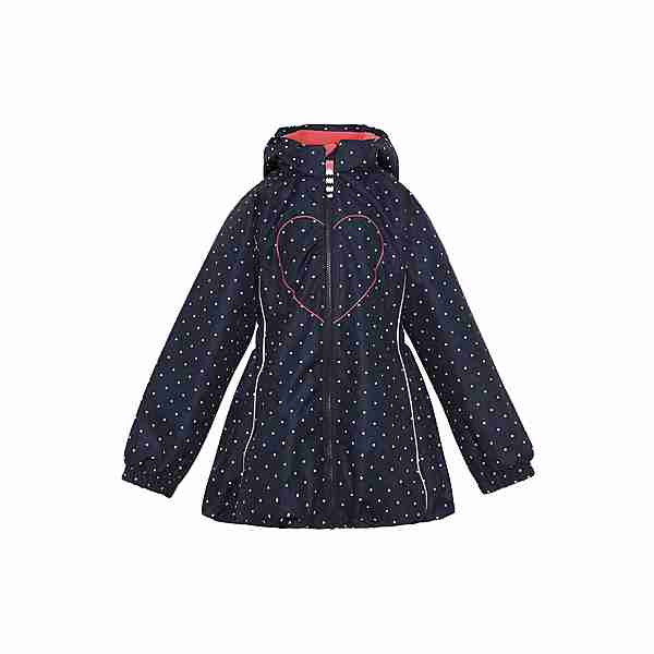 Racoon Outdoor Emily Dot Funktionsjacke Kinder navy white