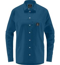 Haglöfs Dal LS Shirt Outdoorhemd Damen Dark Ocean