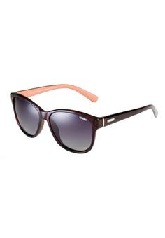 Rückansicht von SINNER SINNER Warner Polarised Sunglasses Sonnenbrille brown peach