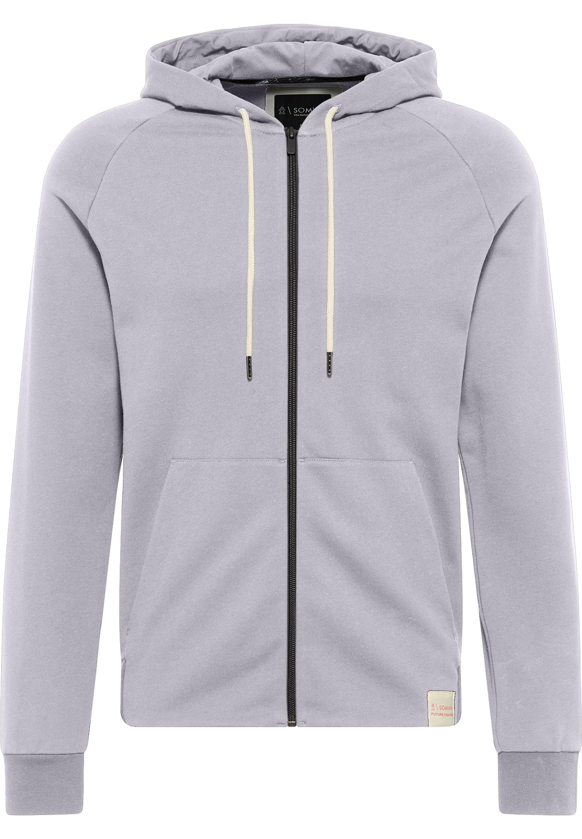 SOMWR Essential Zipped Hoodie Sweatjacke Herren light grey melange GRY070