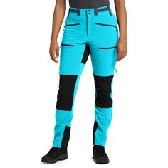 Rückansicht von Haglöfs Rugged Standard Pant Trekkinghose Damen Maui Blue/True Black