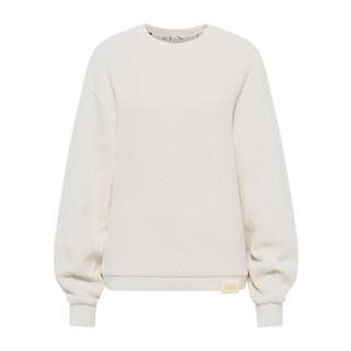 SOMWR Puffy Sleeve Sweater With Contrast Neck Rundhalspullover Damen undyed UND001