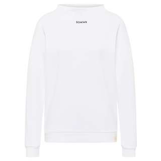 SOMWR Essential Discreet Collar Sweater Rundhalspullover Damen bright white WHT002
