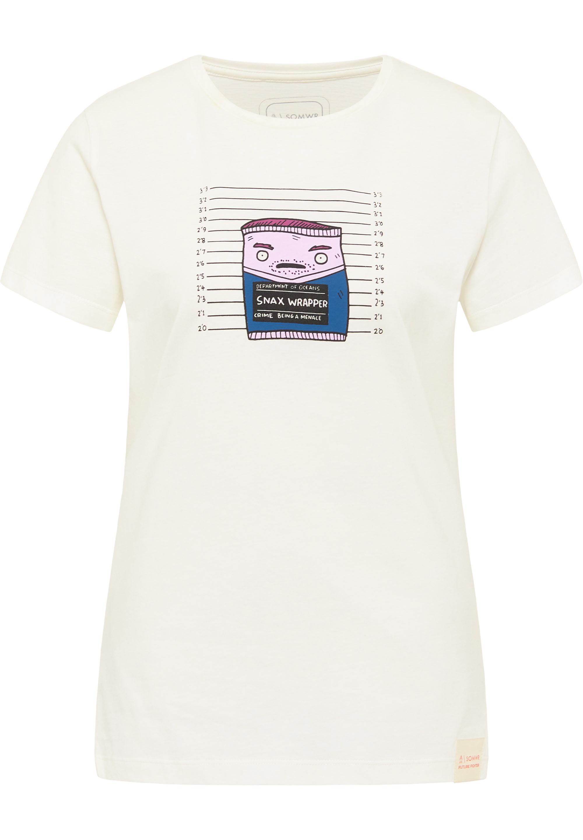 SOMWR T-Shirt With Snax Wrapper Print T-Shirt Damen undyed UND001