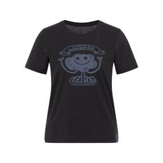 SOMWR T-Shirt With Mangrove Print T-Shirt Damen stretch limo black BLK000