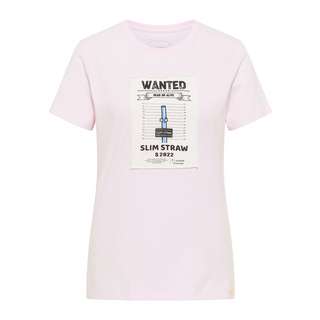 SOMWR T-Shirt With Square Aqua Bottle Print T-Shirt Damen lilac snow PUR001