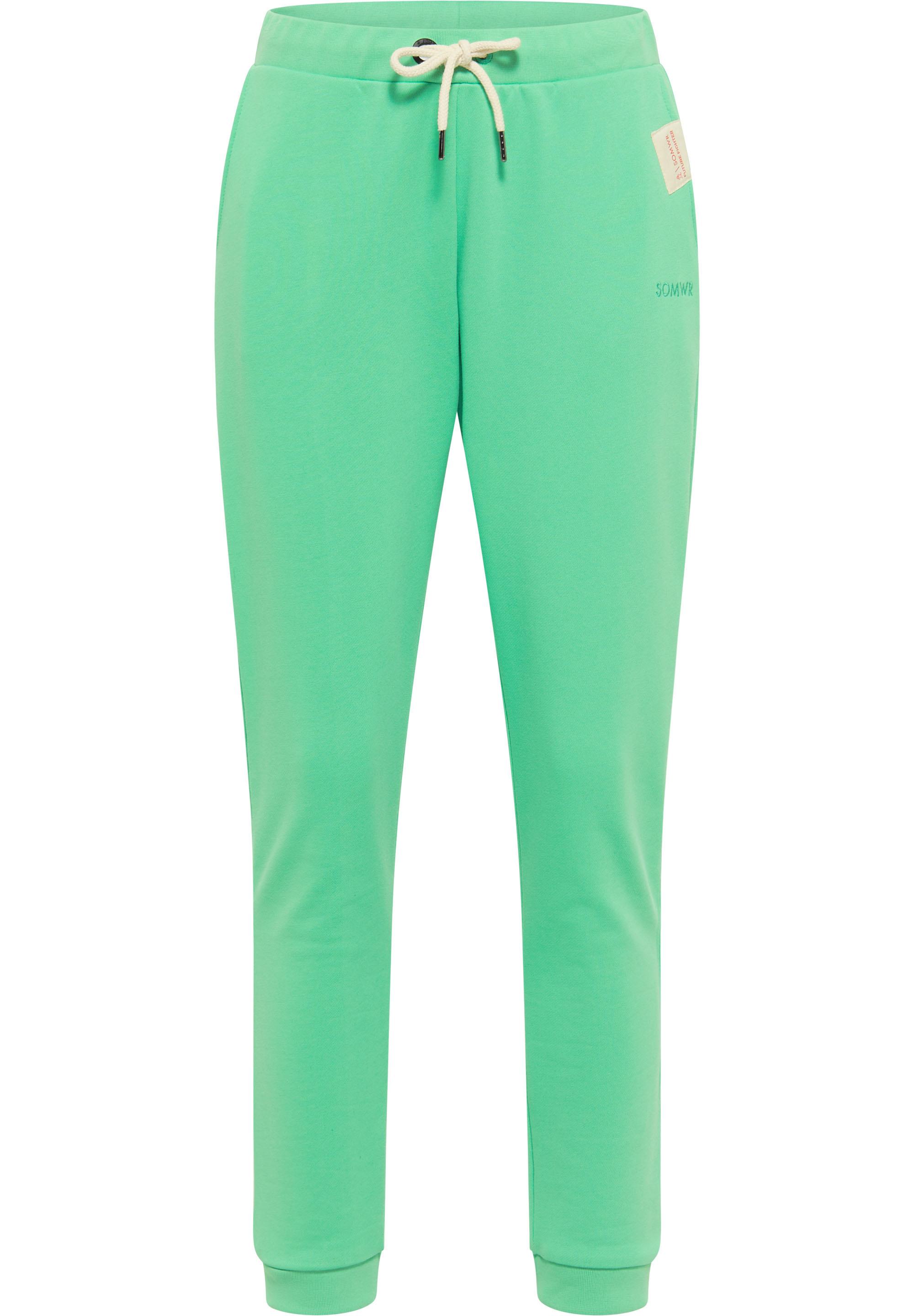 SOMWR Essential Wide-Legged Pants Sweathose Damen jade cream green GRE004