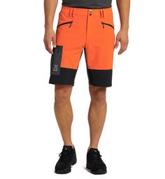 Rückansicht von Haglöfs Rugged Slim Shorts Funktionsshorts Herren Flame Orange/True Black