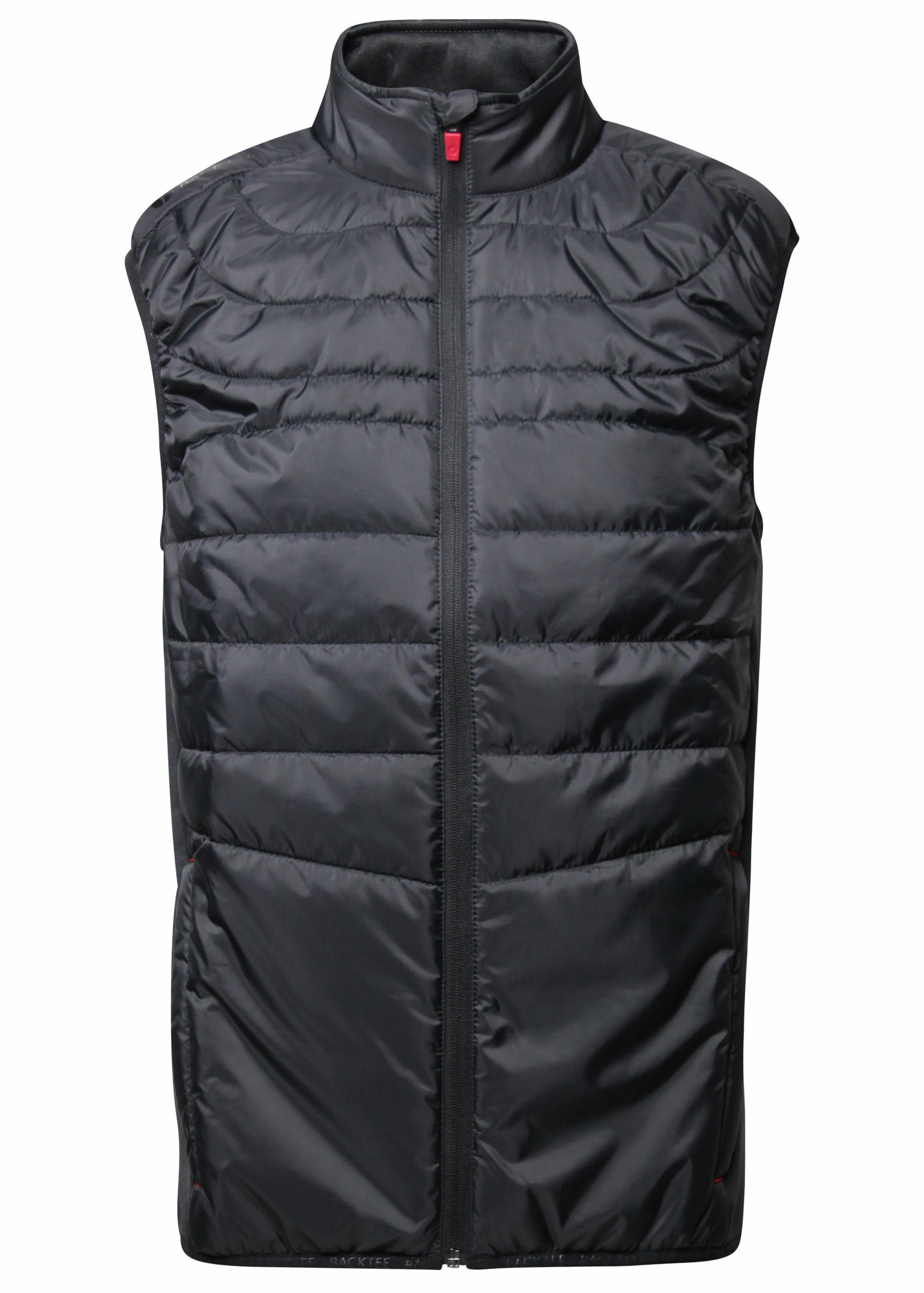BackTee Mens Light Thermal Steppweste Herren schwarz